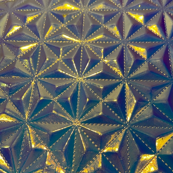 Justice “Just Shine” make up bag star iridescent fracture  pattern - Picture 4 of 4